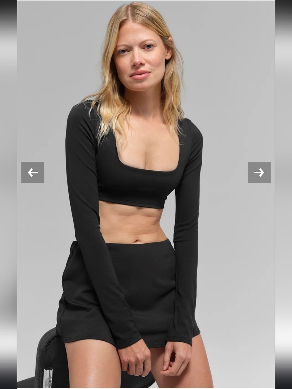 Alo Yoga Long Sleeved Crop Top/bra